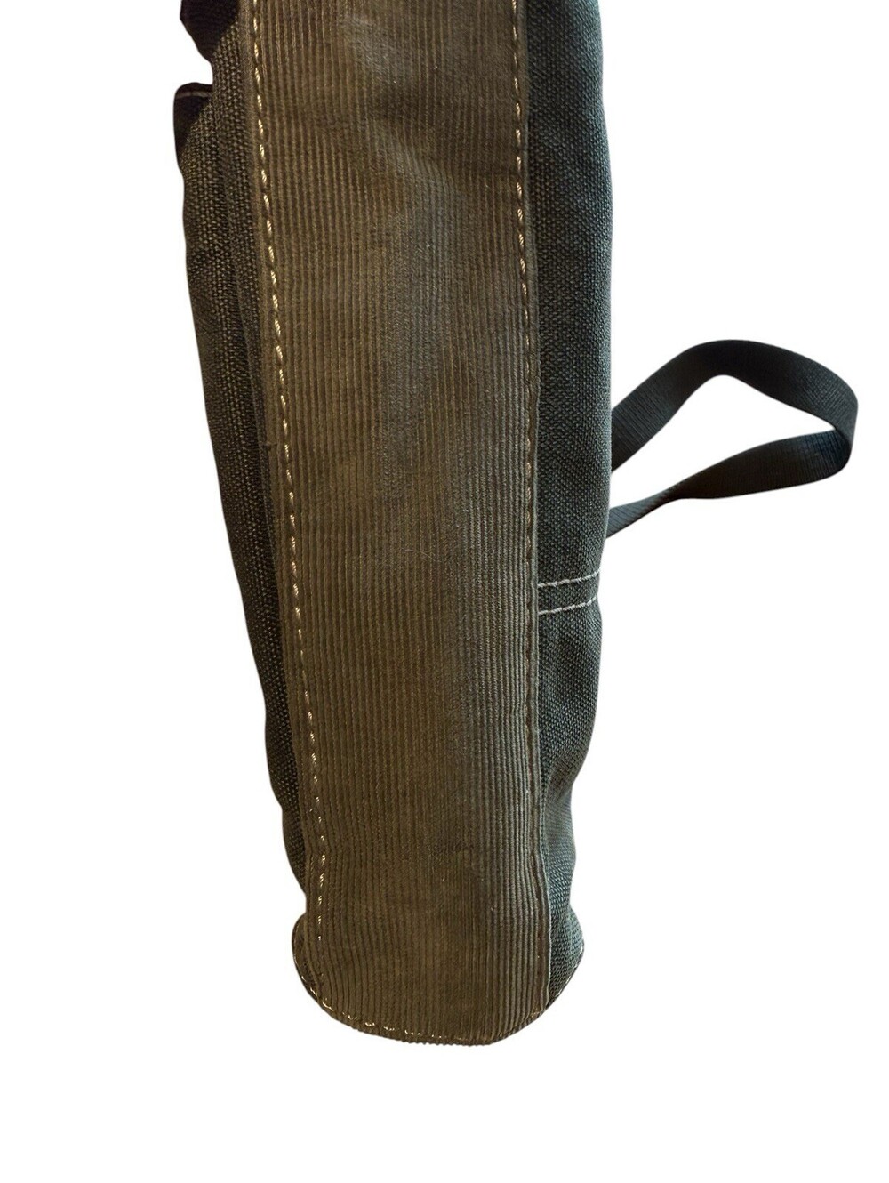 Vintage Fossil Canvas Shoulder Bag Canvas Strap With Metal Key - Picture 3 of 9